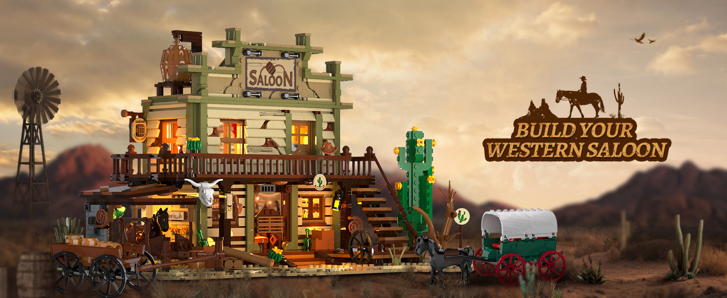 Wild West Building Block Toy