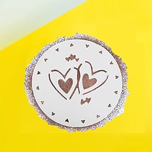 iSuperb 4 Pieces Cake Stencils Cookie/Cake Decorating Painting Templates