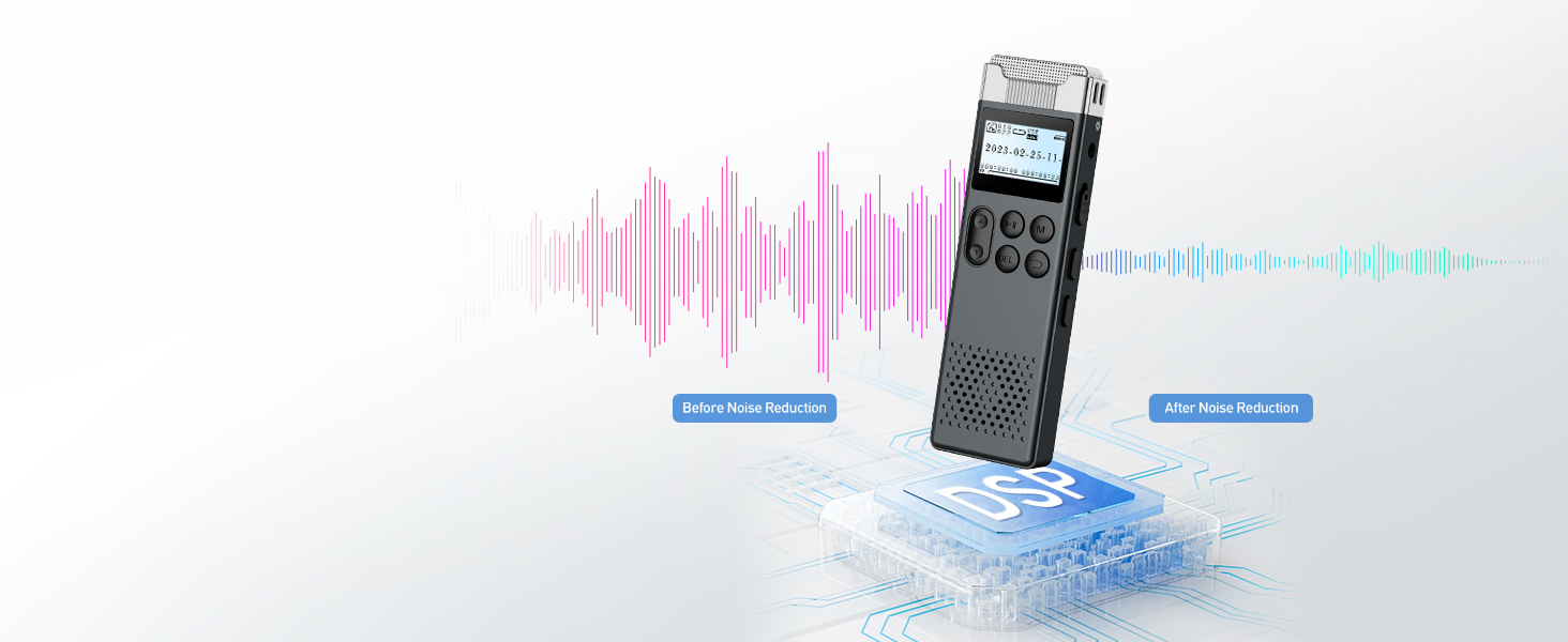 80GB Digital Voice Activated Recorder with Playback Audio Voice