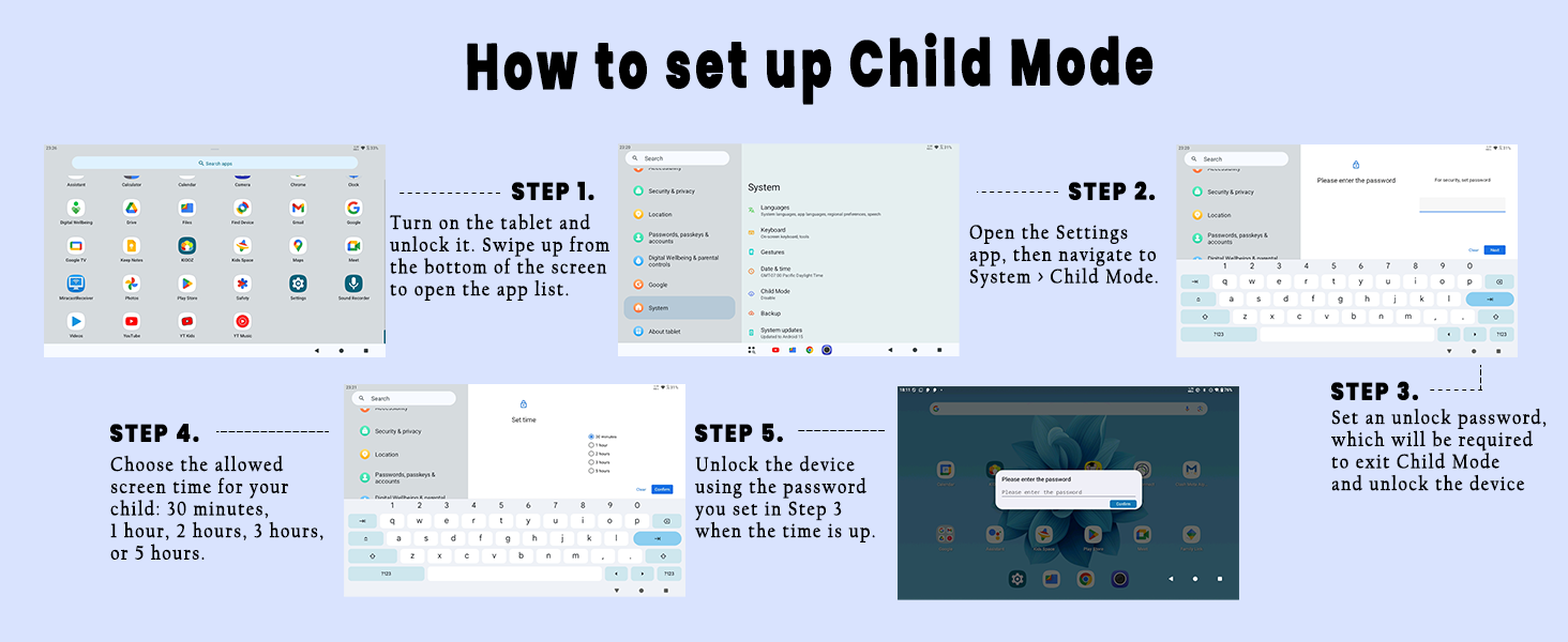 kids-friendly tablet