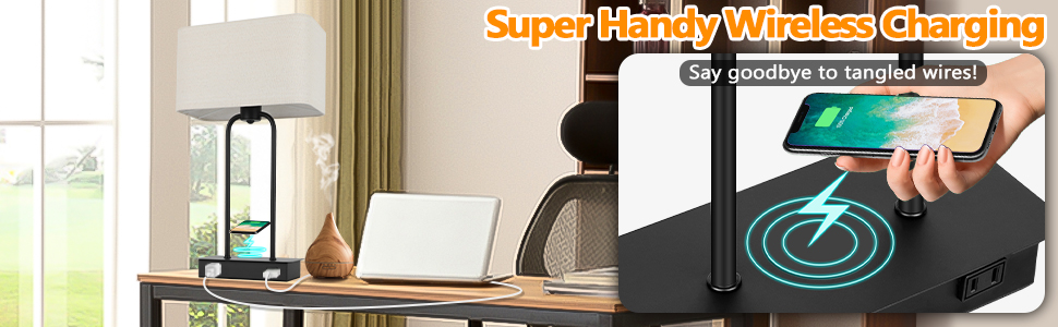 wireless charger lamp