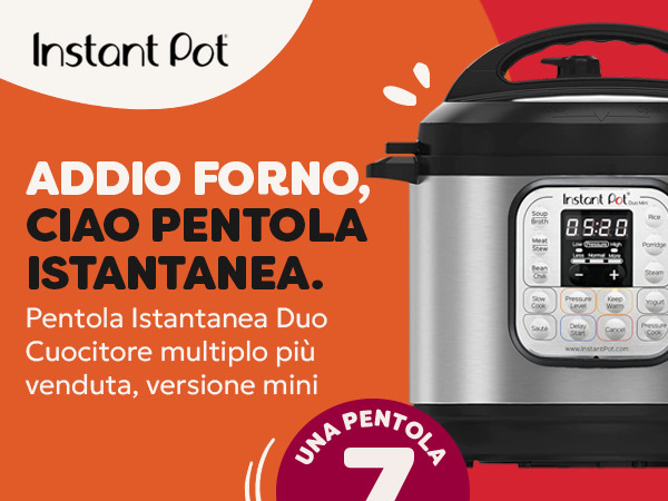 Instant Pot Electric Pressure Cooker Duo Mini 3L, 7-in-1