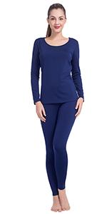 thermal underwar for women sccop neck