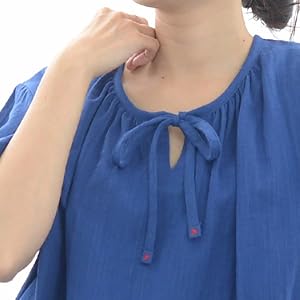 Amazon | [パジャマ工房] レディース パジャマ 半袖 かぶり 丸首