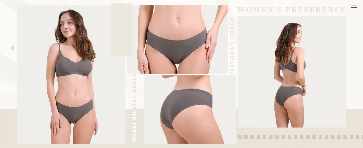 LEVAO 6 Pack Seamless Underwear for Women