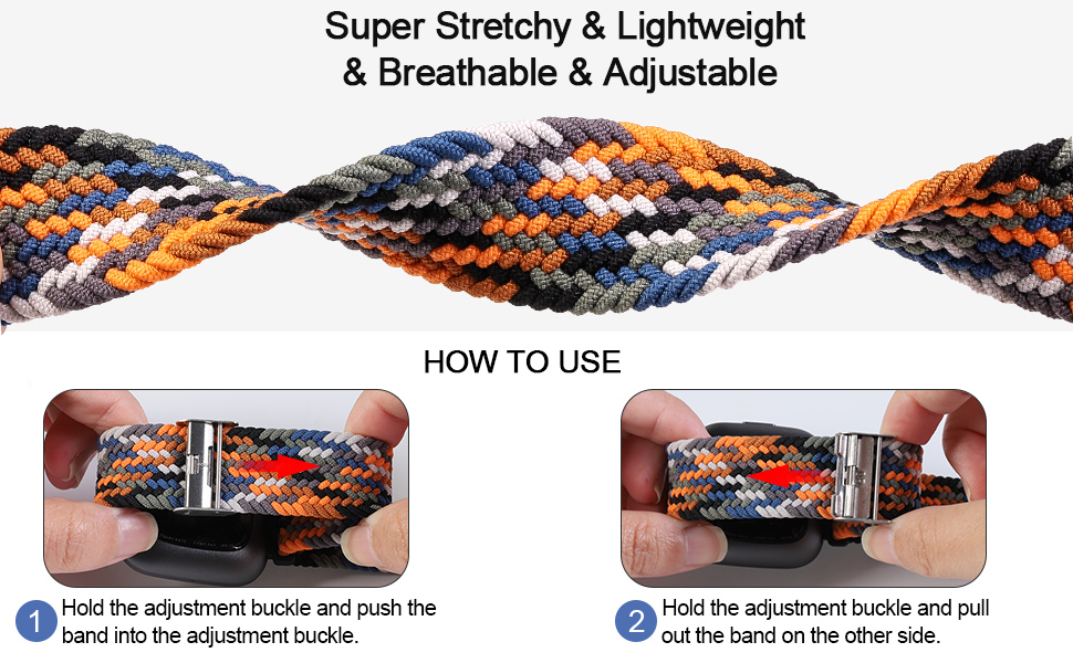 YASPARK Solo Loop Armband für Fitbit Versa 3