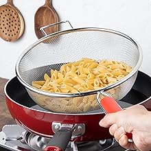 Amazon｜ストリックスデザイン 茹でザル パスタストレーナー