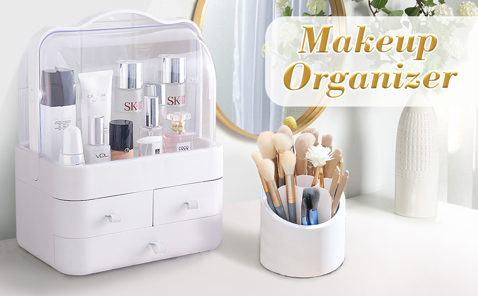 LZDMY Makeup Organizer and Storage, Cosmetics Organizer Box