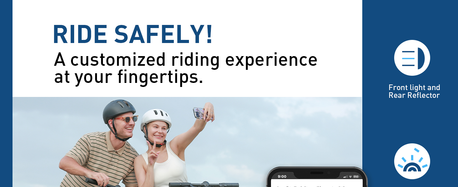 Front light and Rear Reflector