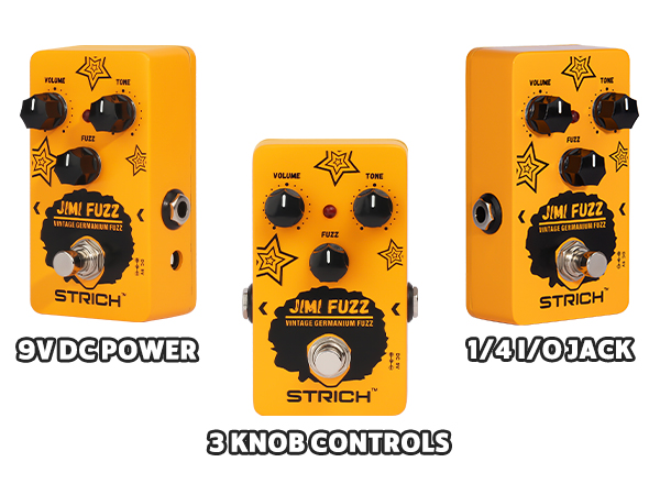 Amazon.com: STRICH Jimi Fuzz Guitar Pedal, Compact Electric
