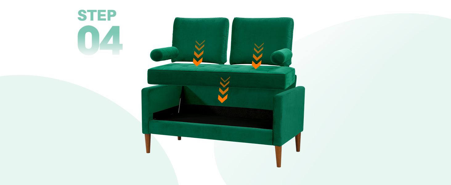 love seat-tool free assembly