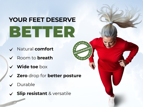 HF Signature Healthy, Non-Slip Barefoot Shoes Unisex, Walking, Running and Daily Wear
