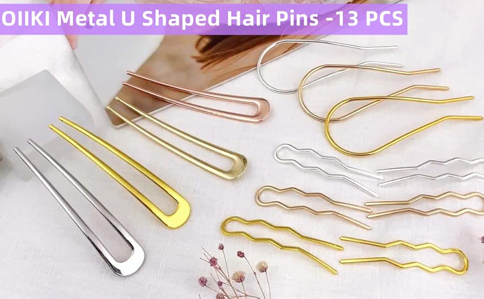 Metal U Shaped Hair Pins