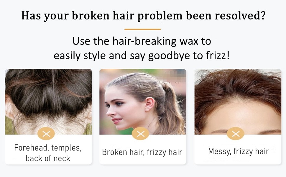 Broken Hair Artifact Hair Wax Stick Hair Pomade Stick Professional Broken Hair Shaping Gel