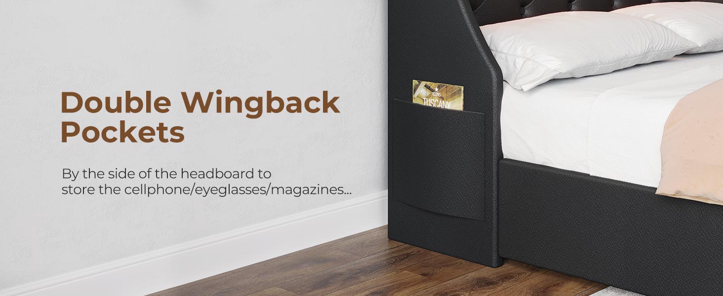 Rolanstar Queen Bed Frame with 4 Storage Drawers, Charging Station and