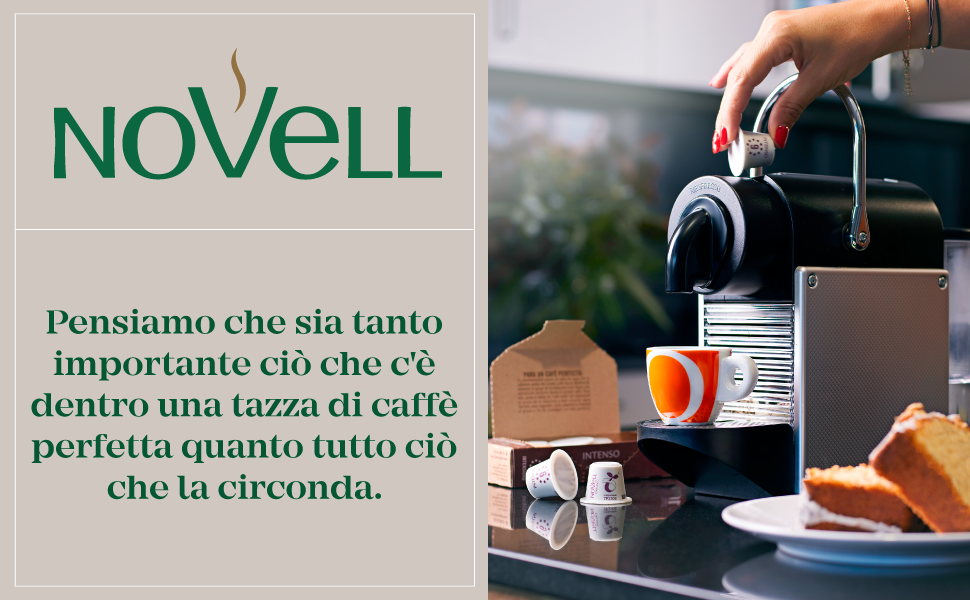 NOVELL Caffè in Grani Naturale Caffè Macinato Caffè In Capsule