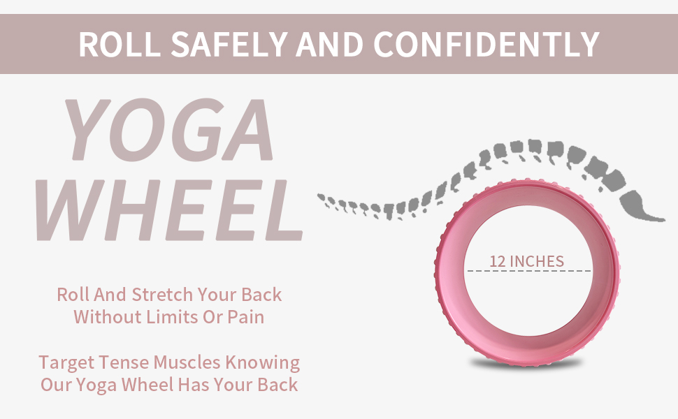 Yoga Wheel Back Stretcher Back Roller Wheel for Deep