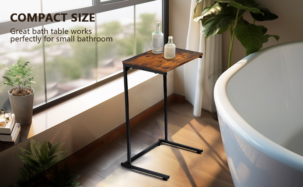 Evermagin Bathtub Side Table Handy Bath Tub Tray Table