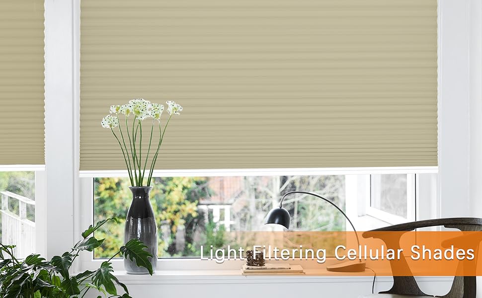 Persilux Custom Size Cellular Shades Cordless Shades Light Filtering