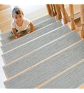 SMILOOL Stair Treads Non Slip for Wooden Steps Indoor 15 Pack 8