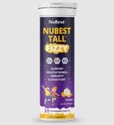NuBest Tall Fizzy - Bone Strength, Immunity, Digestive Health for Kids & Teens | Probiotic, Calci...