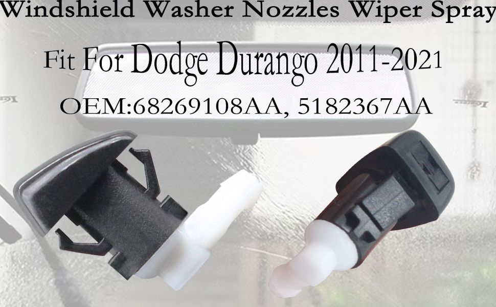 Amavoler Windshield Washer Nozzles Wiper Spray Replacement