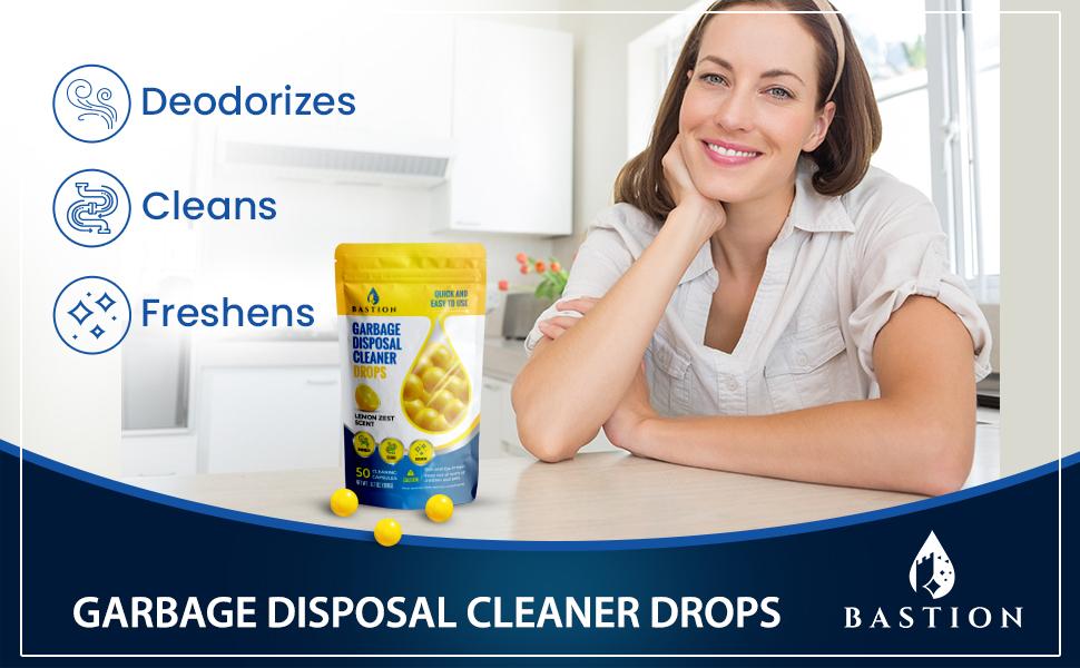 Garbage Disposal Cleaner, Freshener, Deodorizer Drops [[50Count
