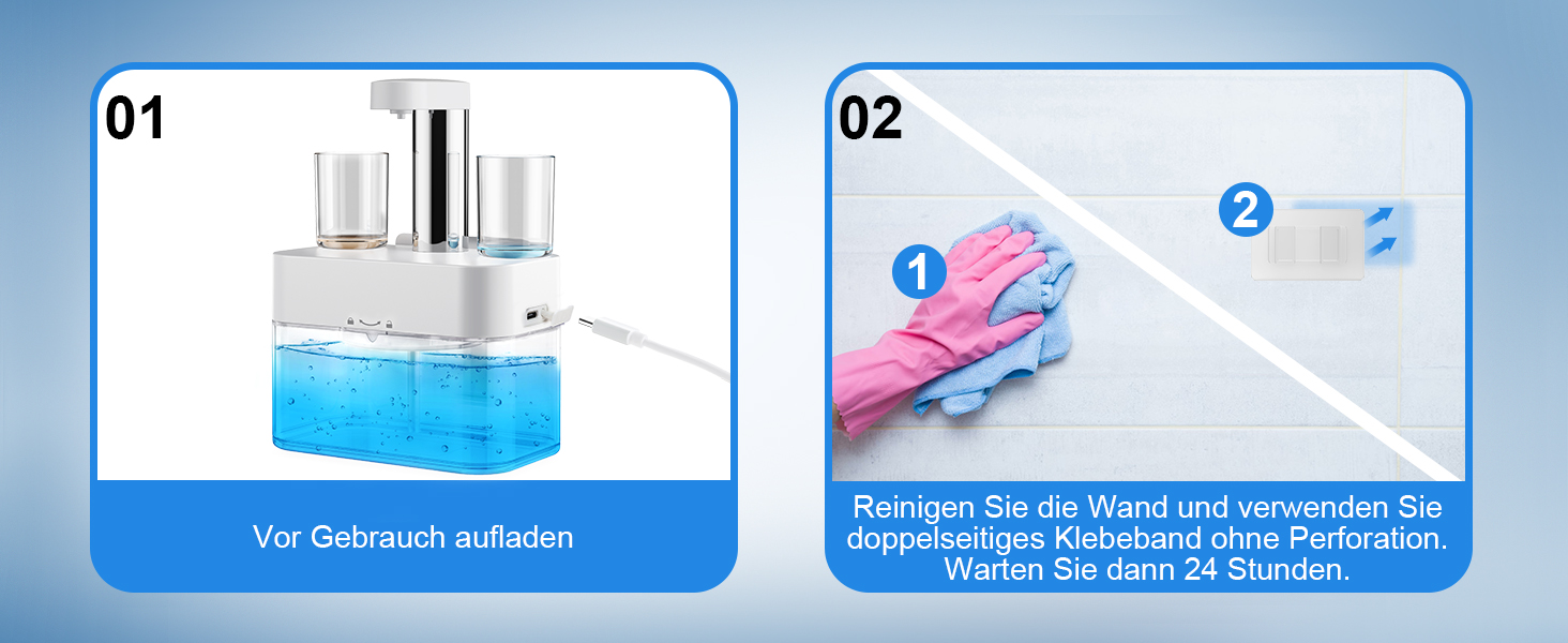 Mundspülung spender Wasserdicht