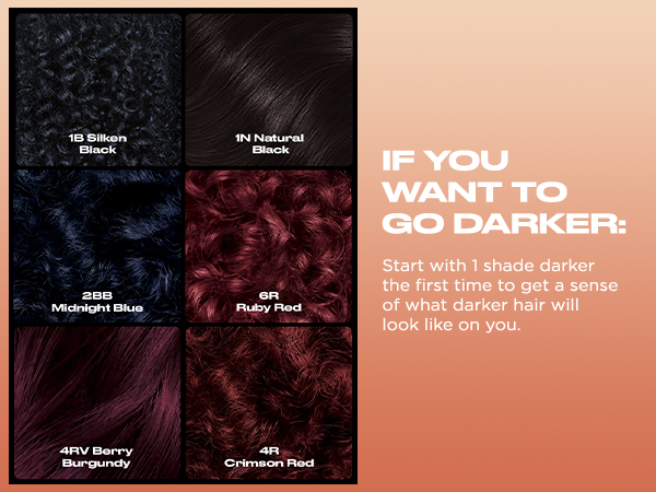 Clairol Textures & Tones Permanent Hair Dye, RED and BLACK SHADES