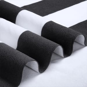 WILFA Extra Large Beach Towel,Oversized Mircofiber Towel 40'' x 71'', XL Striped Pool Towel Travel