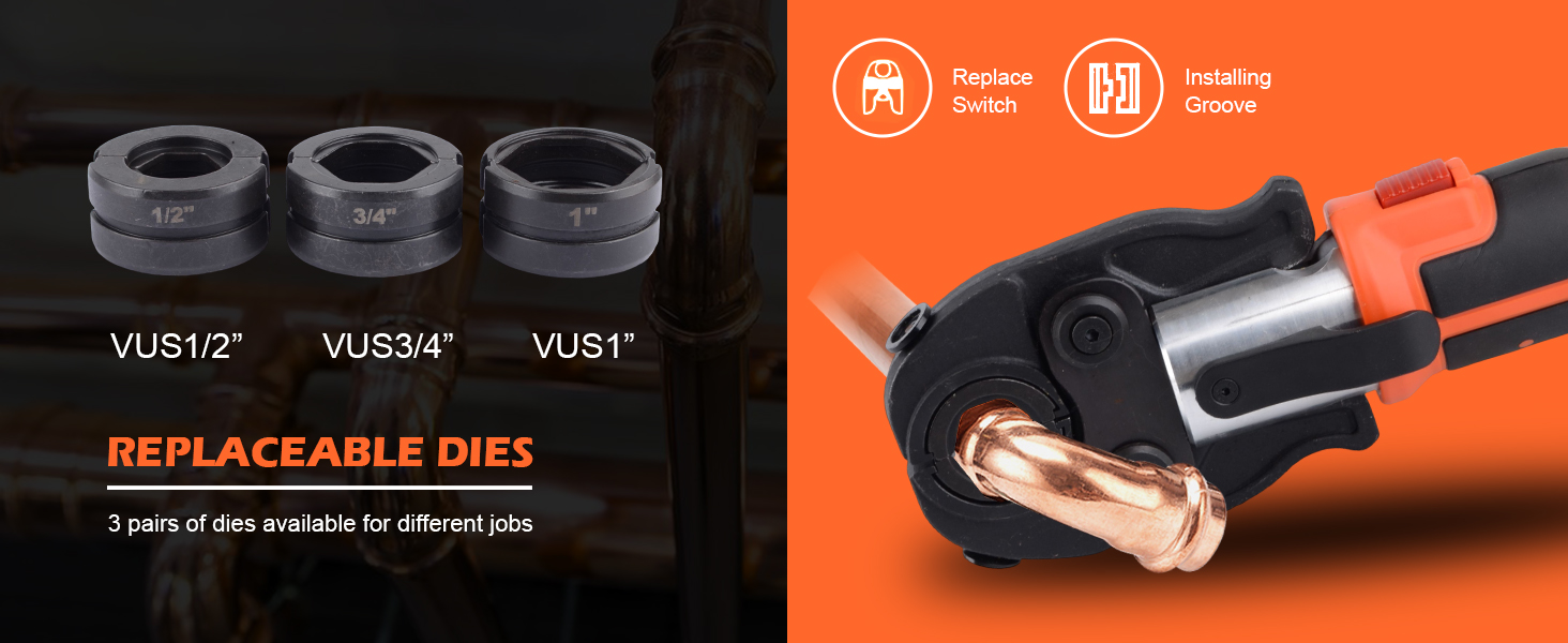Hydraulic copper pipe tools