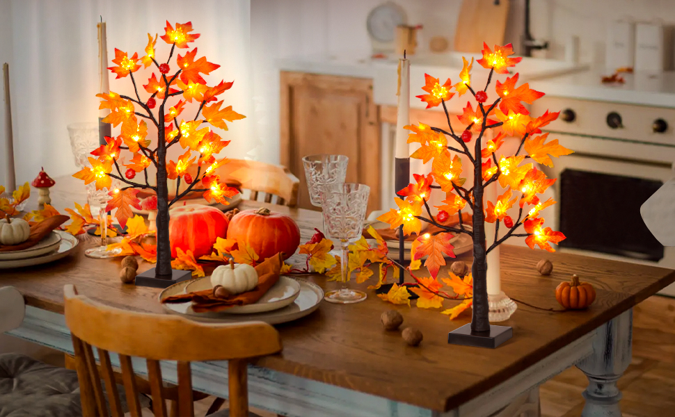 thanksging decorations tree lights