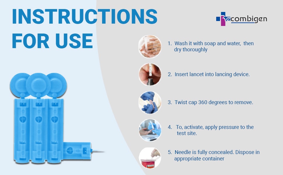 Round Blood Lancet 100 Pieces Lancets Amazon.in