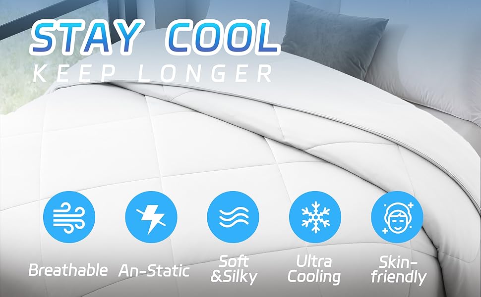 Polyaround Cooling Comforter Full Size, Ultra Soft