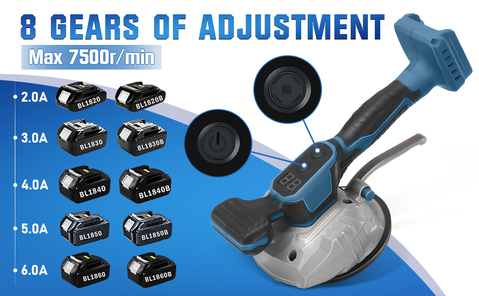 Tile Vibration Leveling Machine for Makita 18V Max Battery, Tile