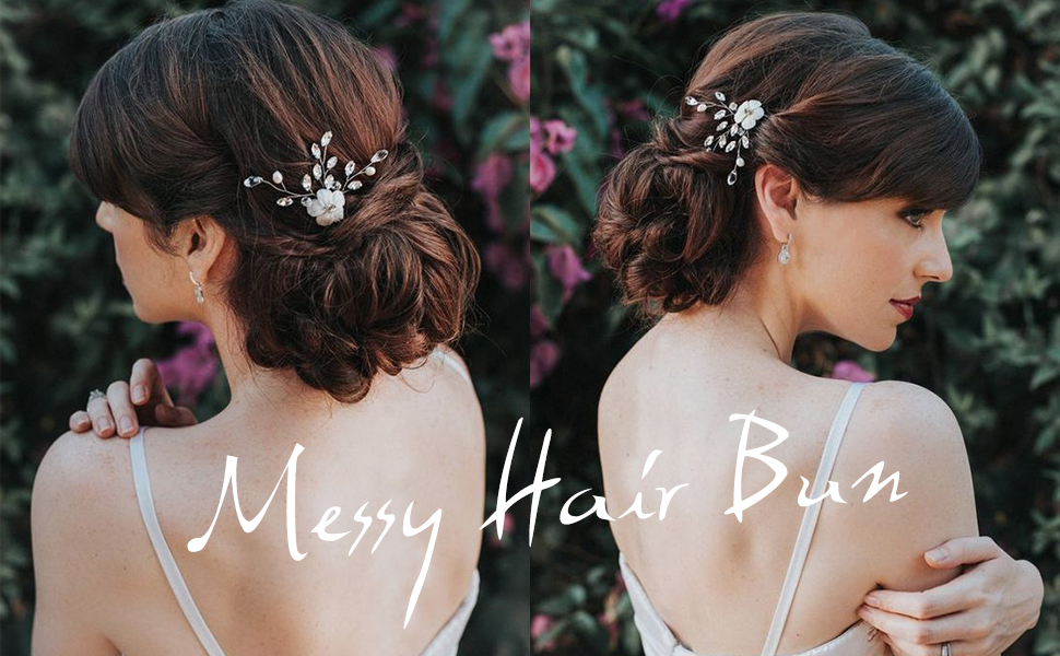 Messy bun hair piece