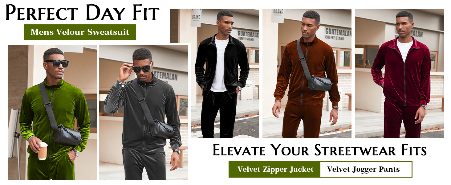 zipper casual tracksuit