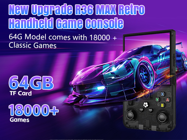 Amazon.com: R36MAX Portable Retro Handheld Game Console, 4.0