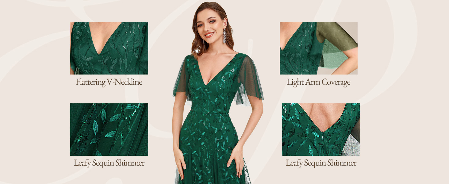 V neck dress