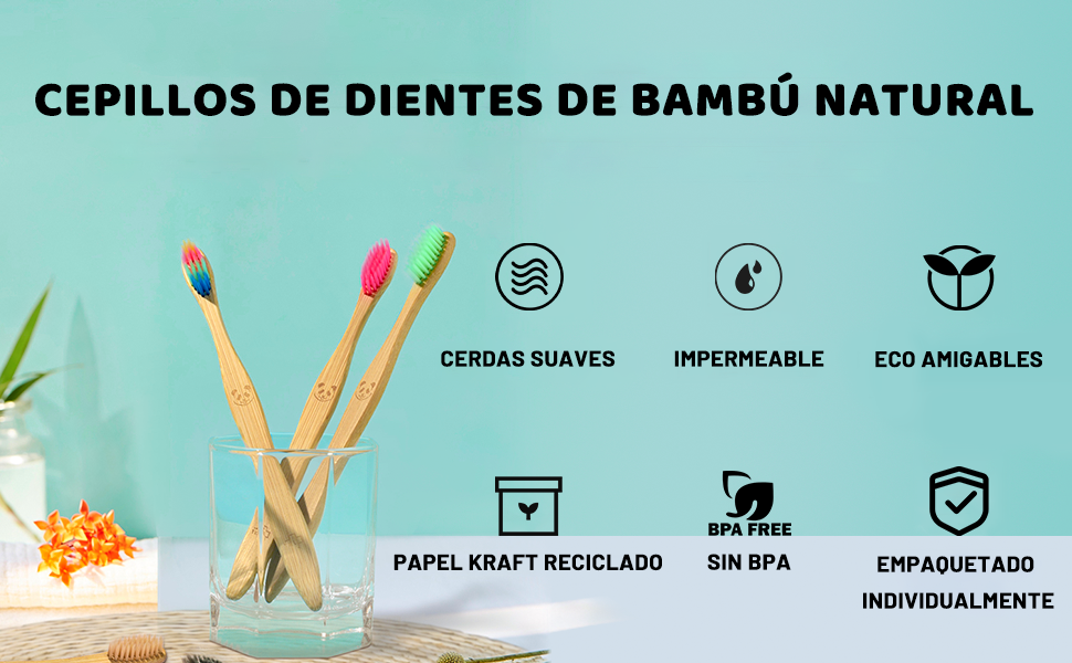 un vaso de cepillos de dientes con diferentes colores