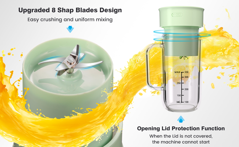 Maylmc Portable Blender with 8 Blades