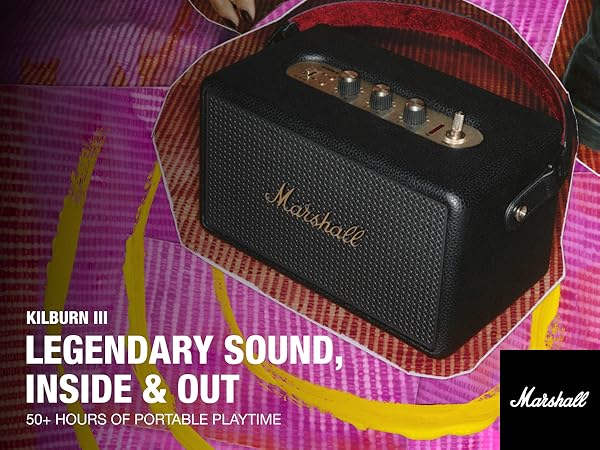 Amazon.com: Marshall Kilburn III Bluetooth Speaker - Premium