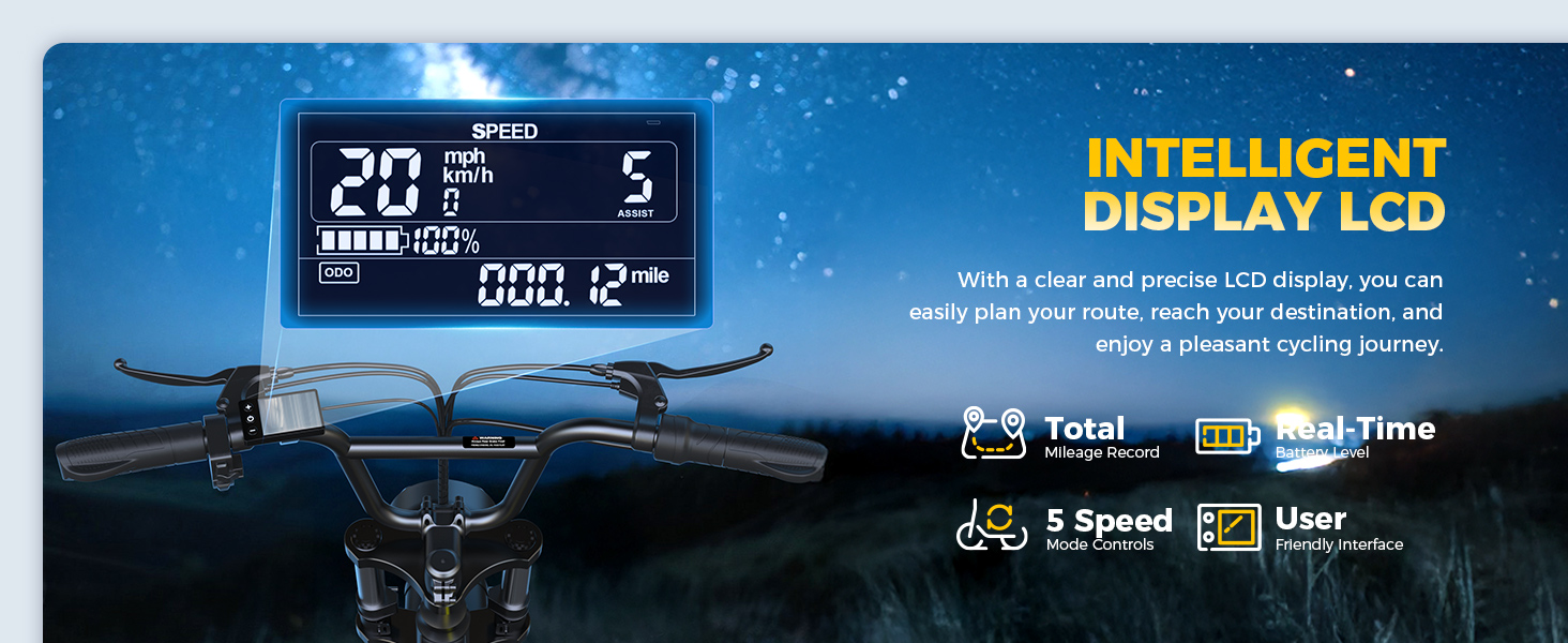 electric bike display