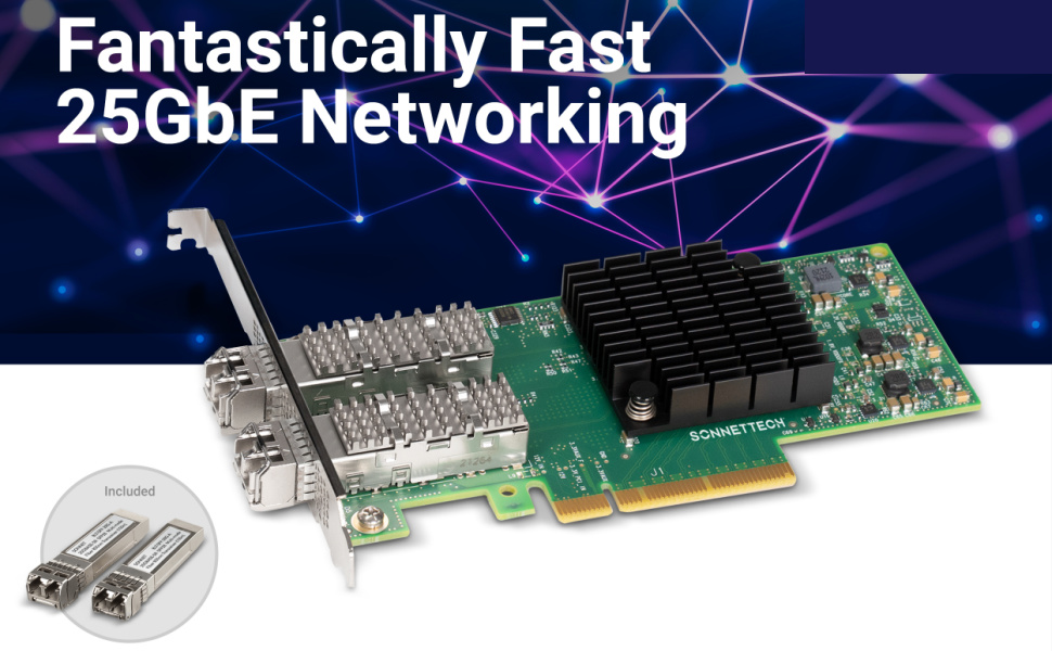 Amazon.com: Sonnet Twin25G PCIe Card – 25GbE Networking Mac