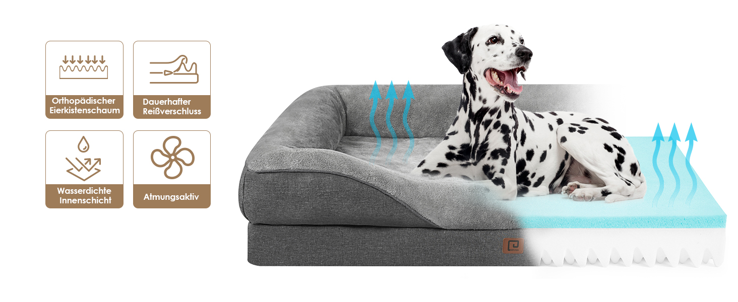 4-sided dog sofa bed