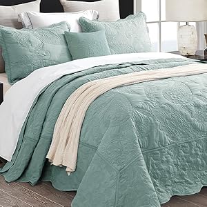 HZ & HY Oversized King Bedspread - Gorgeous & Elegant Style Bedding Coverlets, Reversible, Lightweight, 5 Piece, King/Ca Cfd1373c 1dce 48aa A97f B76c00376100. CR0,0,600,600 PT0 SX300 V1