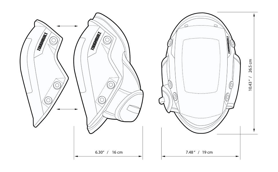 ToughBuilt Gelfit ™ Knee Pad Set (6 Piece) Comfortable