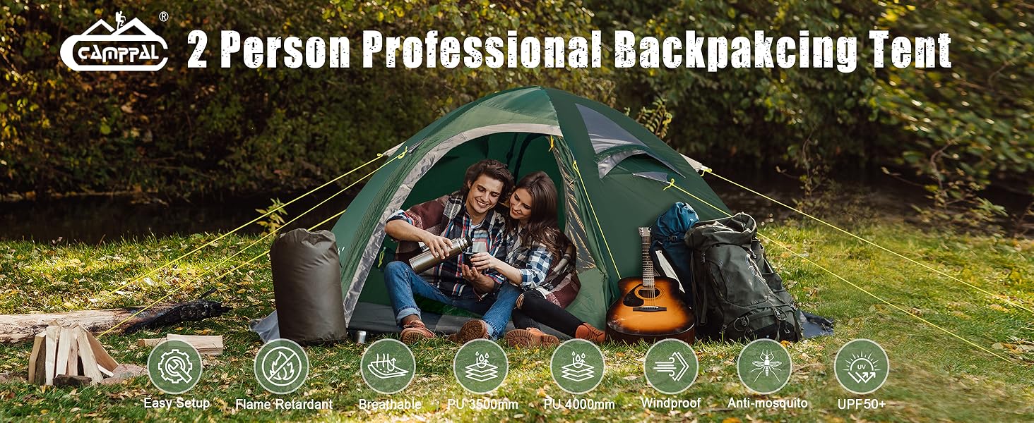 2 Person Backpacking Tent, Waterproof 4 Season Tent, Windproof Cold Weather Wint... 12 2 person backpacking tent