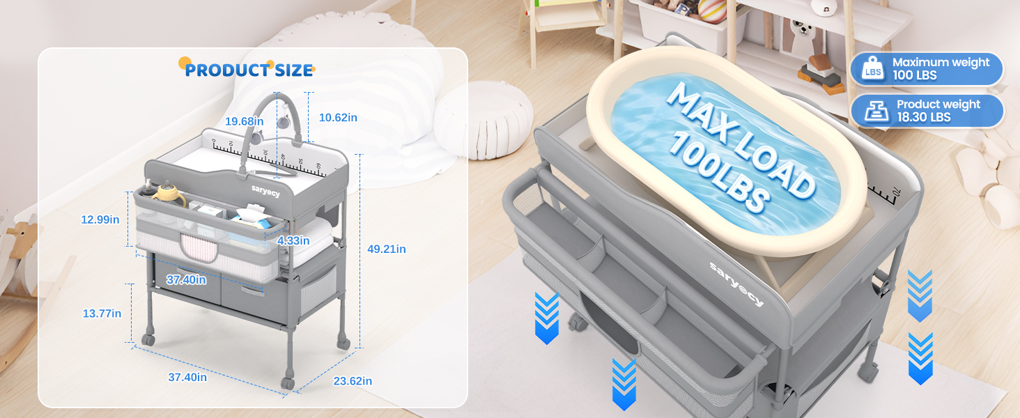Baby Changing Table Changing Table Diaper Changing Station Baby Changing Station Portable