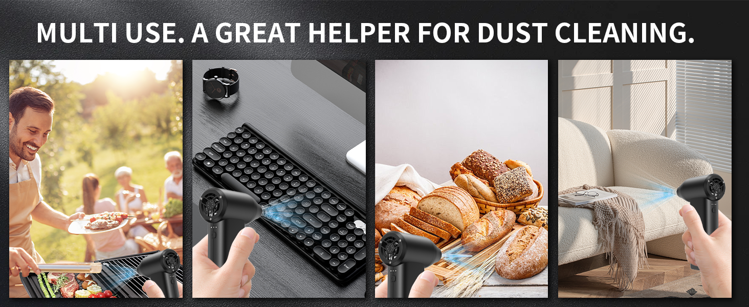 300000RPM Compressed Air Duster, 3Gear Adjustable Electric